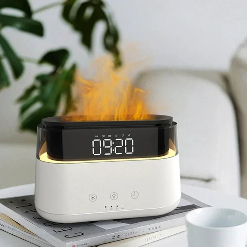 Flame Humidifier With Clock Bedroom Of Intelligent EMIRATE DEALS